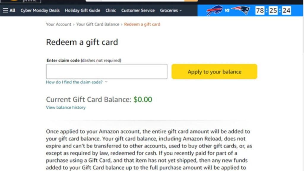 1. Checking Your Amazon Gift Card Balance on the Website