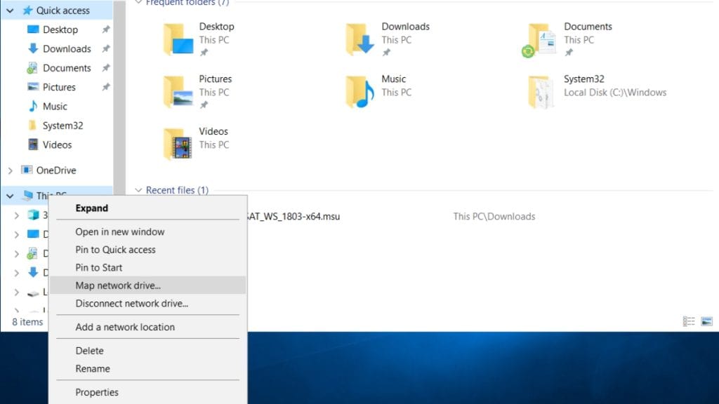 Map a Network Drive in Windows 10 and 11