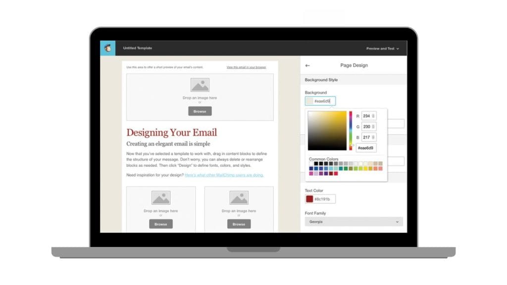 Steps to Add PSD Designs to Mailchimp